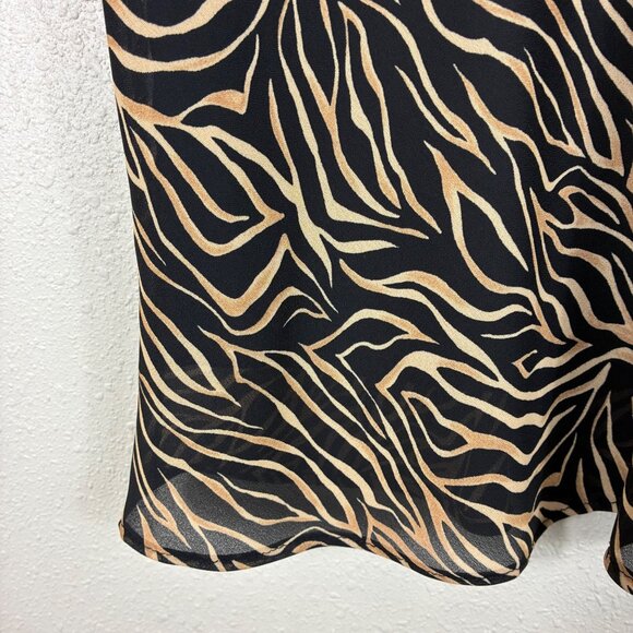 VTG J.B.S. LTD Animal Print Skirt Set Size 16P Retro - Picture 5 of 12